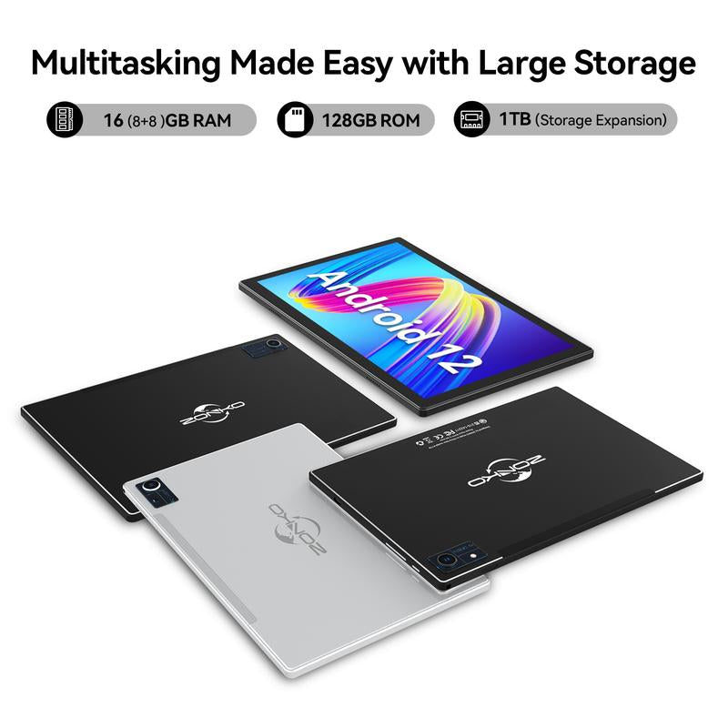 2024 2-in-1 Android Tablet - 10-Inch, 16GB RAM (8GB + 8GB) + 128GB Sto –  Enervate Lite